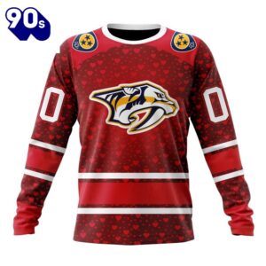 NHL Nashville Predators Special Gift For Valentines Day All Over Print Shirt