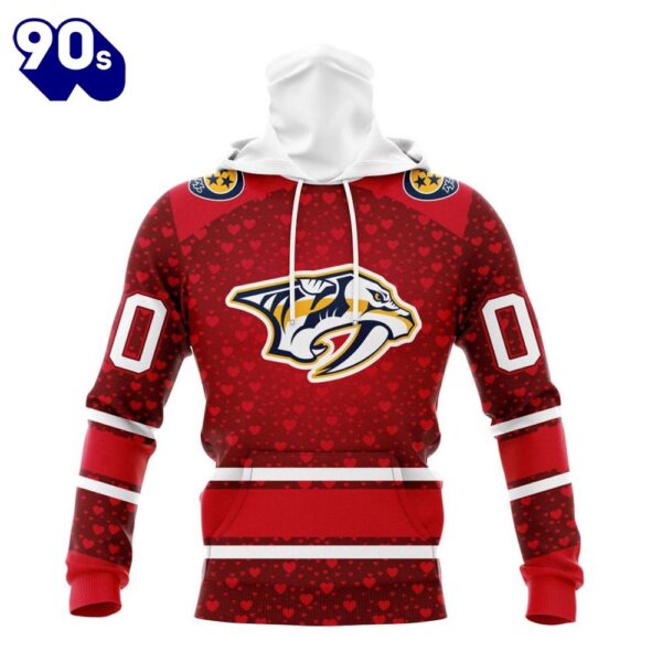 NHL Nashville Predators Special Gift For Valentines Day All Over Print Shirt