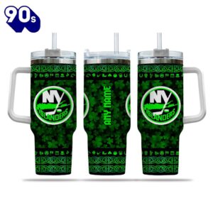 NHL New York Islanders Special St. Patrick’s Day 40oz Tumbler With Handle