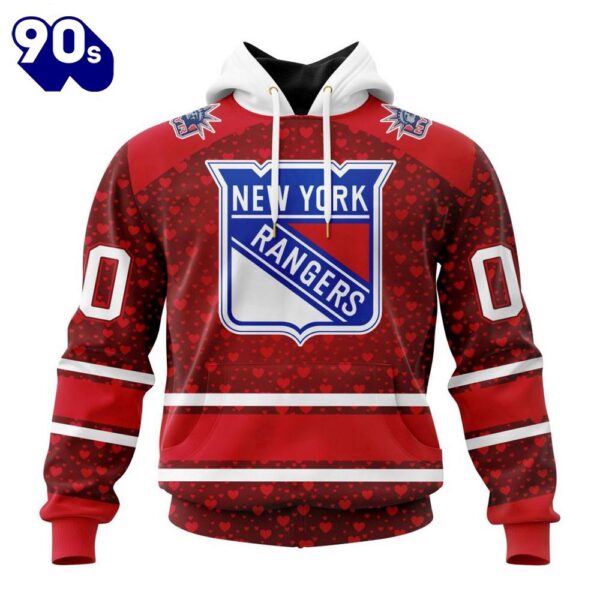 NHL New York Rangers Special Gift For Valentines Day All Over Print Shirt