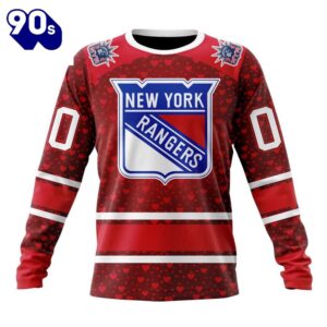 NHL New York Rangers Special Gift For Valentines Day All Over Print Shirt