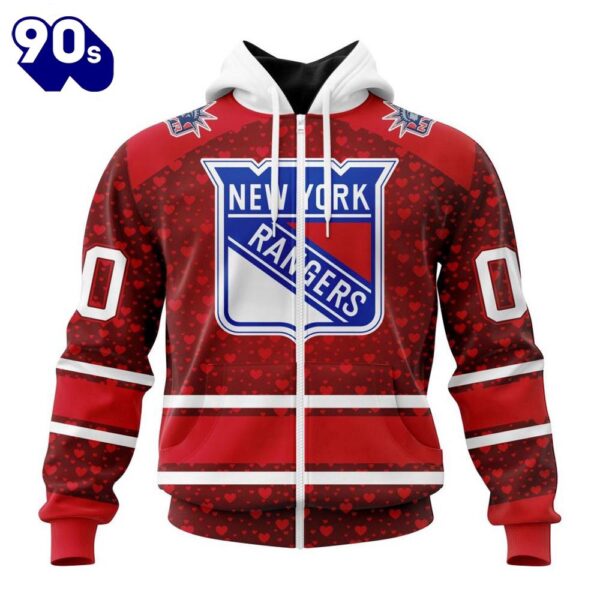 NHL New York Rangers Special Gift For Valentines Day All Over Print Shirt