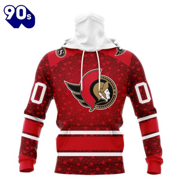 NHL Ottawa Senators Special Gift For Valentines Day All Over Print Shirt