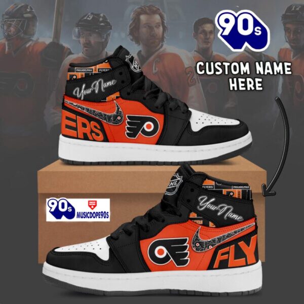 NHL Philadelphia Flyers Air Jordan 1 Shoes