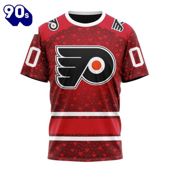 NHL Philadelphia Flyers Special Gift For Valentines Day All Over Print Shirt