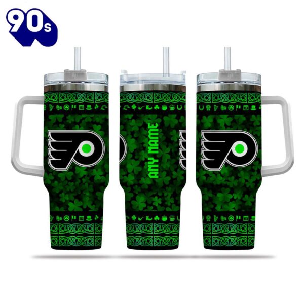 NHL Philadelphia Flyers Special St. Patrick’s Day 40oz Tumbler With Handle