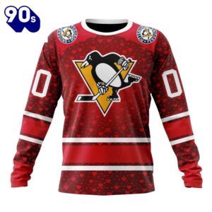 NHL Pittsburgh Penguins Special Gift For Valentines Day All Over Print Shirt