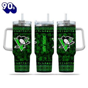 NHL Pittsburgh Penguins Special St. Patrick’s Day 40oz Tumbler With Handle