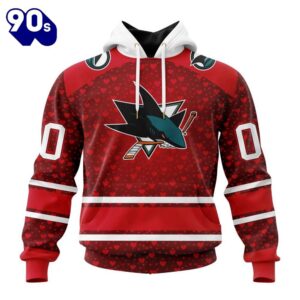 NHL San Jose Sharks Special Gift For Valentines Day All Over Print Shirt