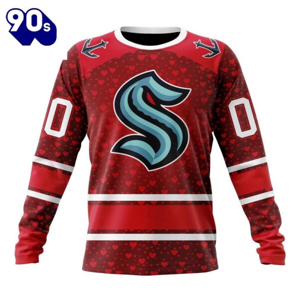 NHL Seattle Kraken Special Gift For Valentines Day All Over Print Shirt