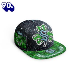 NHL Seattle Kraken Special Snapback Design For St.Patrick's Day