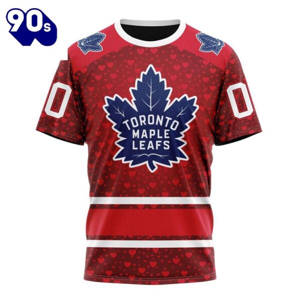 NHL Toronto Maple Leafs Special Gift For Valentines Day All Over Print Shirt