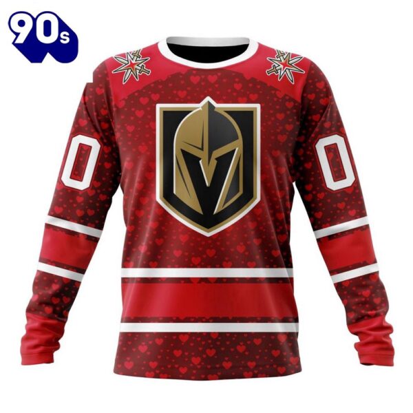 NHL Vegas Golden Knights Special Gift For Valentines Day All Over Print Shirt