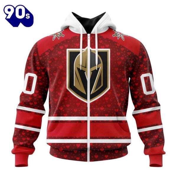 NHL Vegas Golden Knights Special Gift For Valentines Day All Over Print Shirt