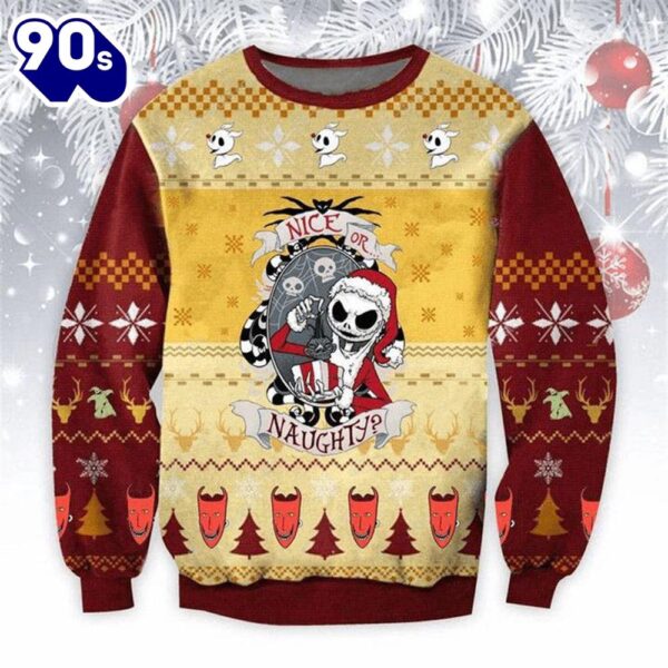 Merry Christmas Nice Or Naughty Christmas Sweater