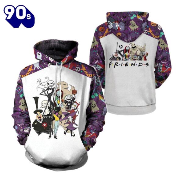 Merry Christmas  Nightmare Before Christmas Friends Hoodie