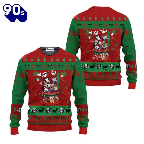 Merry Christmas Nightmare Before Christmas Funny Ugly Sweater