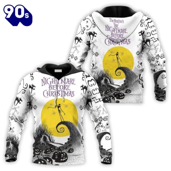 Merry Christmas  Nightmare Before Christmas Jack Skellington Hoodie & Zip Hoodie