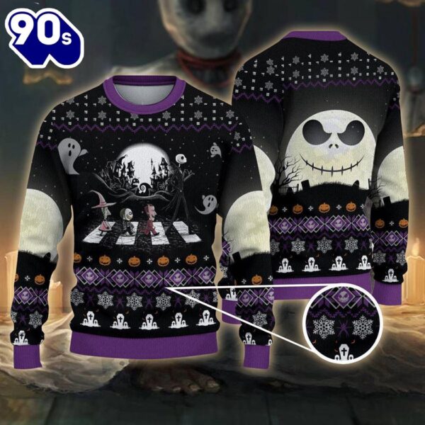 Merry Christmas Nightmare Before Xmas Road Ugly Sweater