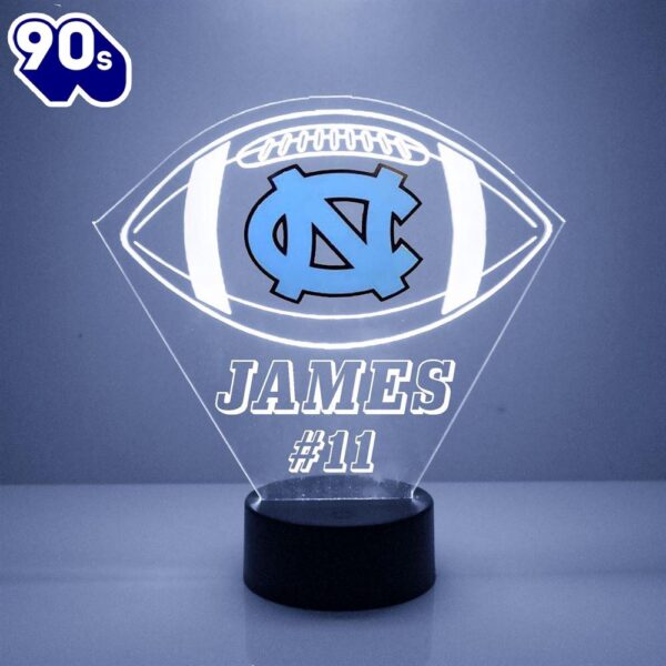 North Carolina Tarheels Football Led Light Sports Fan Lamp Custom Light Gift Christmas