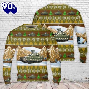 Norwegian Army CV90 Infantry Fighting Vehicle Christmas AOP Sweater 2