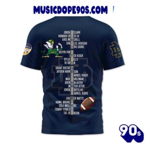 Notre Dame 2025 Capital One Orange Bowl Champions College Teams 3D T-Shirt