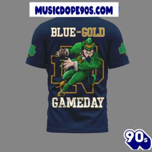 Notre Dame Blue Gold Game Day Champions For Fans 3D T-Shirt