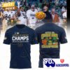 Notre Dame Fighting Irish 2025 Orange Bowl Champions 3D T-Shirt – Blue