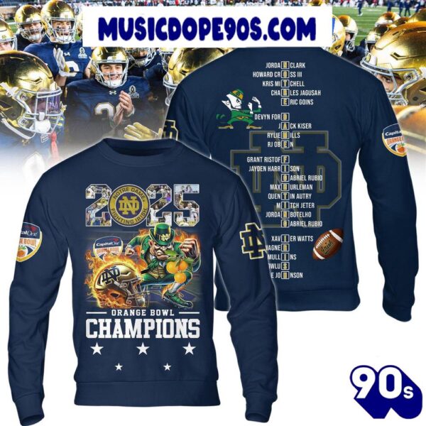 Notre Dame Fighting Irish 2025 Orange Bowl Champions For Fans Trending Hoodie