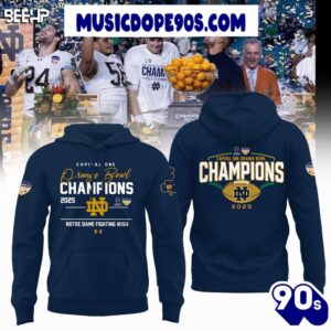 Notre Dame Fighting Irish 2025 Orange Bowl Winner Premium Edition Hoodie