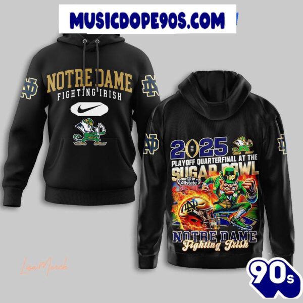 Notre Dame Fighting Irish 2025 Playoff Quarterback At The Sugar Bowl For Fans Hoodie