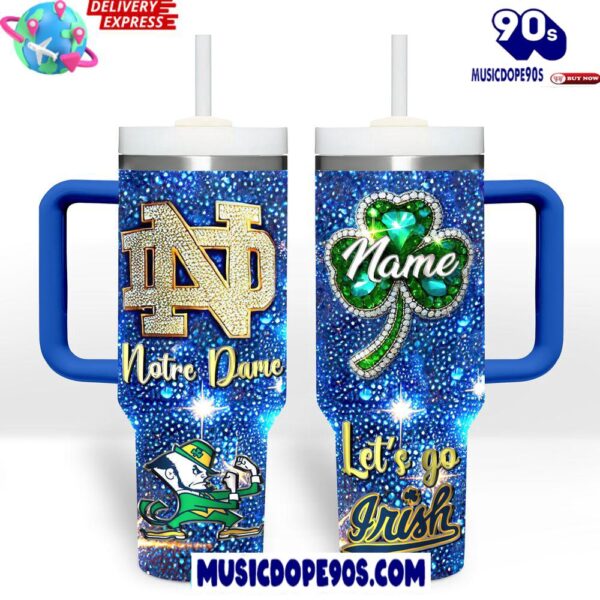 Notre Dame Fighting Irish Diamond Custom Stanley Tumbler Cup