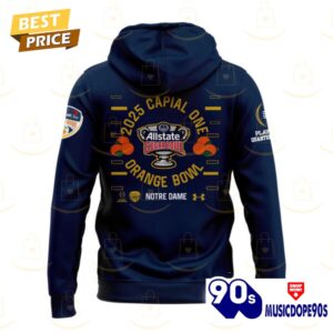 Notre Dame Fighting Irish Football 2025 Sugar Bowl Champions Hoodie - Blue