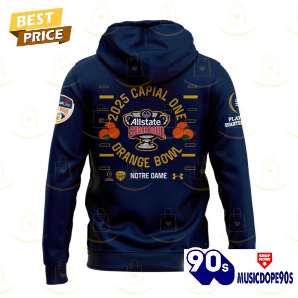 Notre Dame Fighting Irish Football 2025 Sugar Bowl Champions Hoodie – Blue