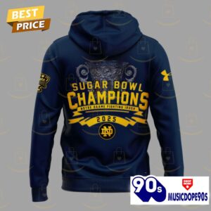 Notre Dame Fighting Irish Football Champions Sugar Bowl 2025 Hoodie