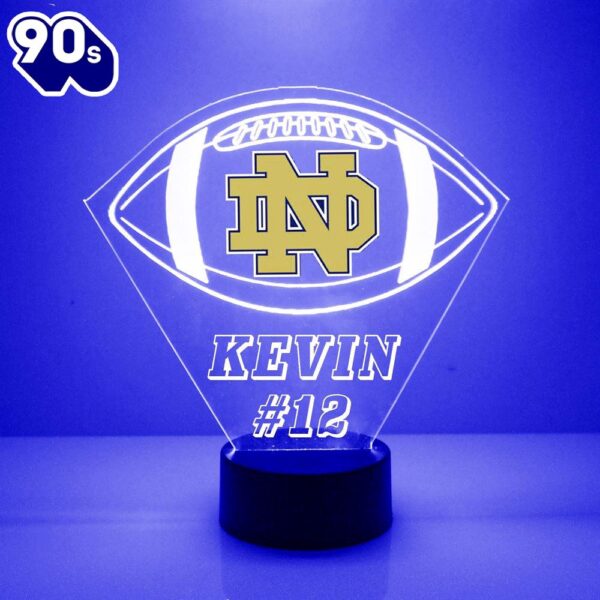 Notre Dame Fighting Irish Football Led Light Sports Fan Lamp Custom Light Gift Christmas