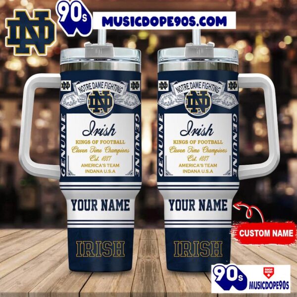 Notre Dame Fighting Irish Kings Of Football 2025 Refreshment For Fans Tumbler