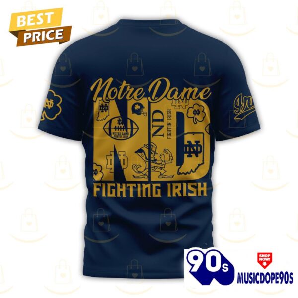 Notre Dame Fighting Irish – Lets Go Irish 3D T-Shirt