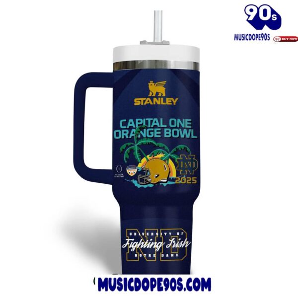 Notre Dame Fighting Irish x Orange Bowl 2025 Stanley Tumbler