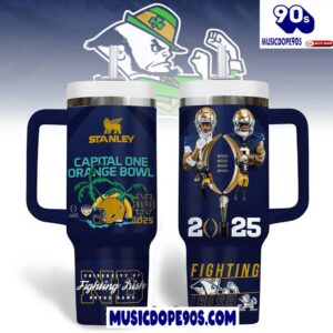 Notre Dame Fighting Irish x Orange Bowl 2025 Stanley Tumbler