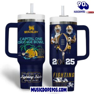 Notre Dame Fighting Irish x Orange Bowl 2025 Stanley Tumbler