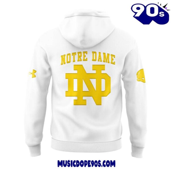 Notre Dame Football X Coach Marcus Freeman White Hoodie