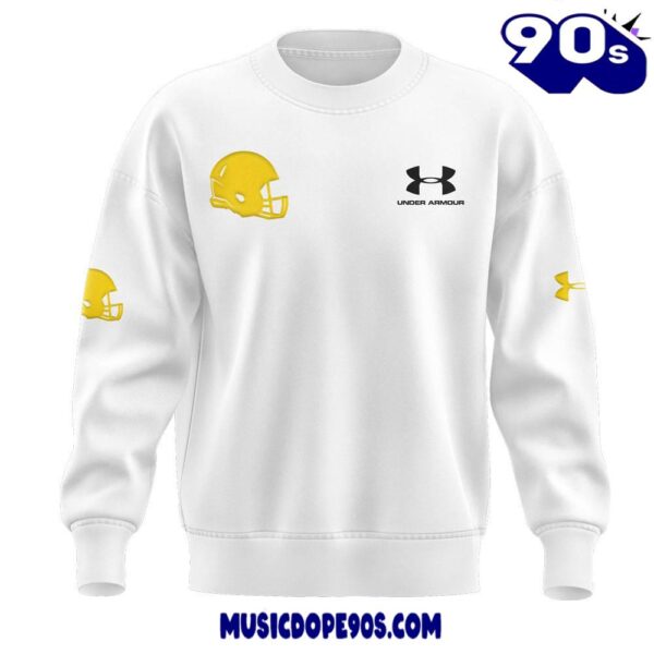 Notre Dame Football X Coach Marcus Freeman White Sweatshirt