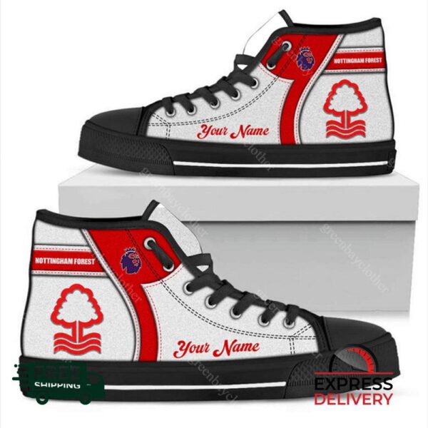 Nottingham Forest F.C Personalzied High Top Canvas Shoes