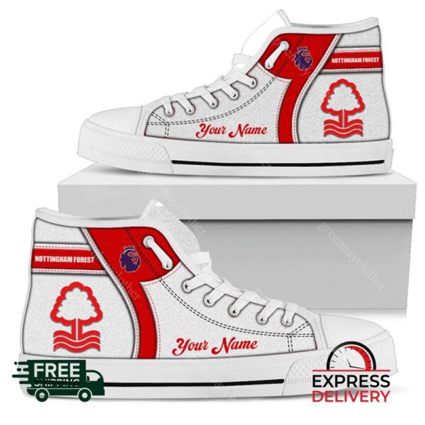 Nottingham Forest F.C Personalzied High Top Canvas Shoes