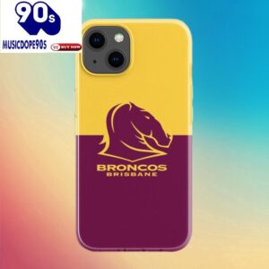 NRL Brisbane Broncos Gold Maroon Phone Case