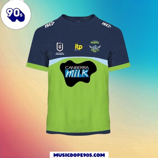 NRL Canberra Raiders Custom Name Number Home Jersey Kids 3D T-Shirt