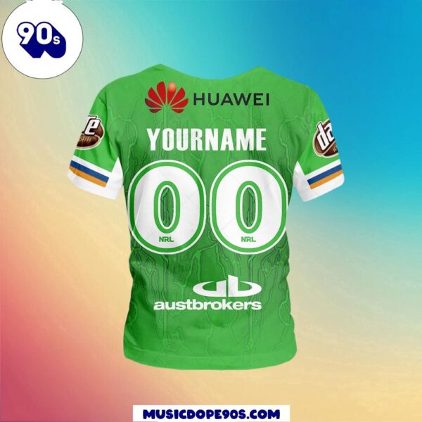 NRL Canberra Raiders Custom Name Number The Simpsons Halloween Jersey Kids T-shirt