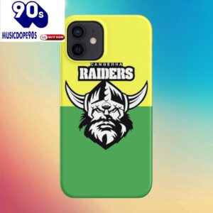 NRL Canberra Raiders Yellow Lime Split Phone Case