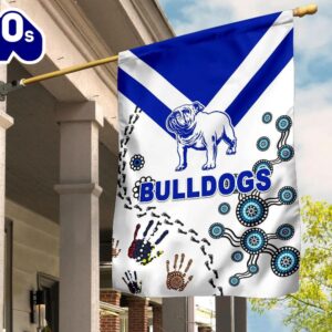 NRL Canterbury-Bankstown Bulldogs Simple Indigenous House Flag